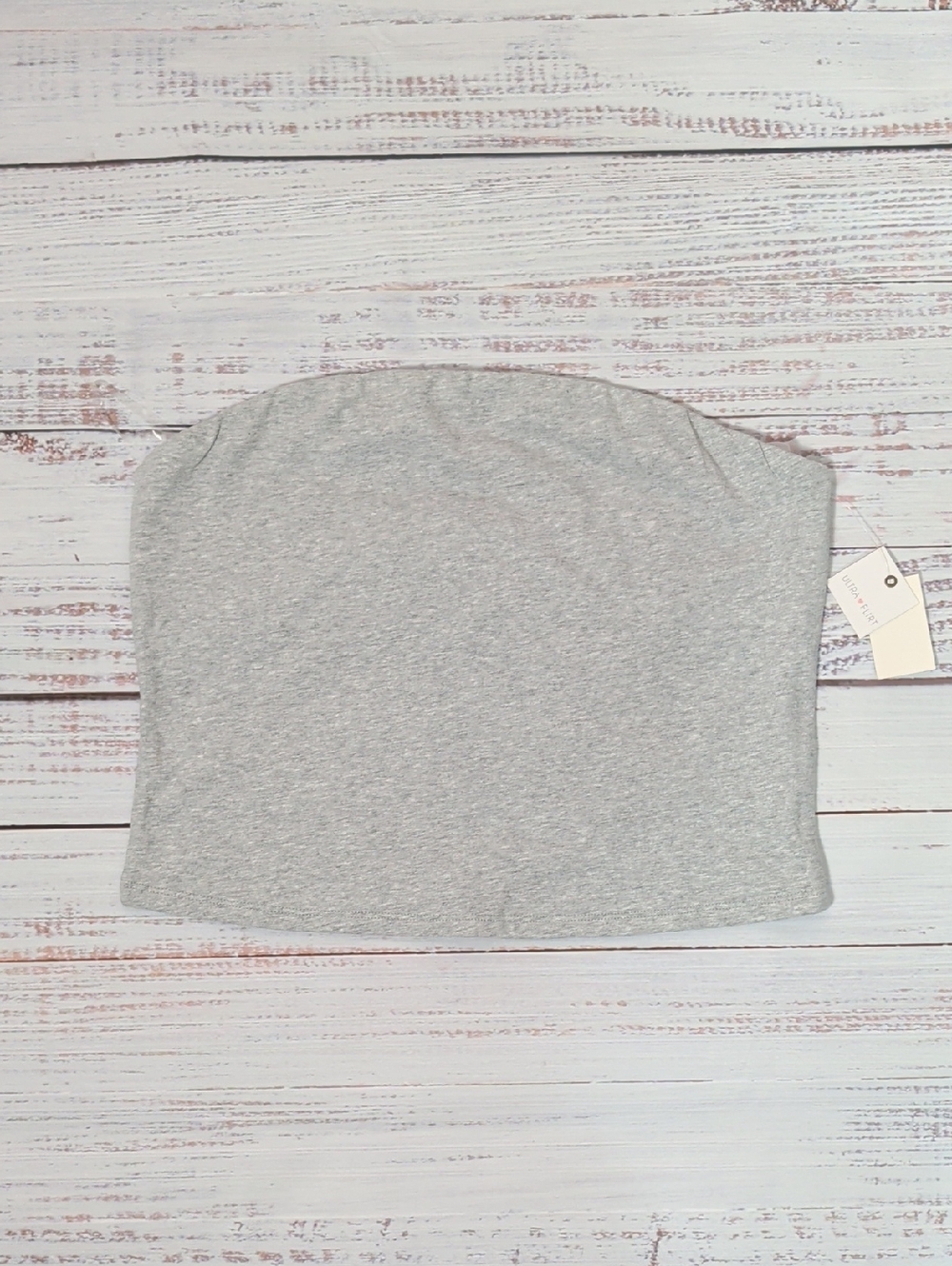 ⭐Ultra Flirt XL Gray Strapless Tube Top⭐